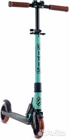 Самокат sitis DIO 145 (2023) черно-мятный Kra57