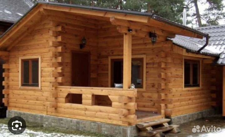 Бригада плотников, дом, баня, беседка