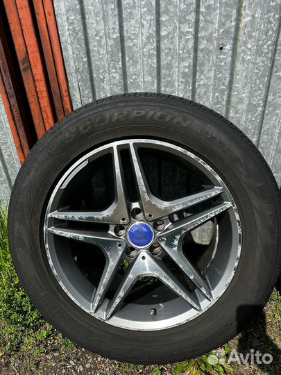 Диски с резиной на mercedes r18