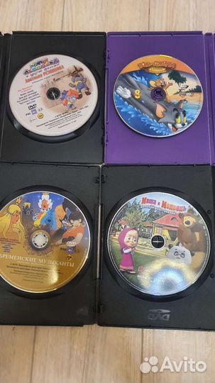 Двд и CD Сборники мультфильмов и музыки для детей