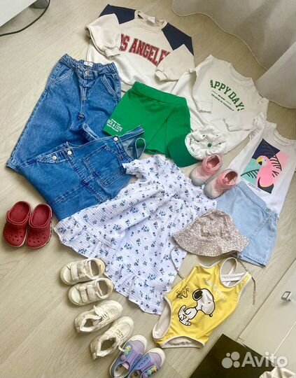 Детские вещи пакетом на девочку 86 92