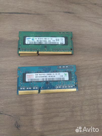 Sodimm ddr3 2Gb память для ноутбука