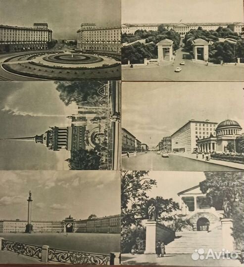 Открытки с видами Ленинграда и Лен.области. 1960г