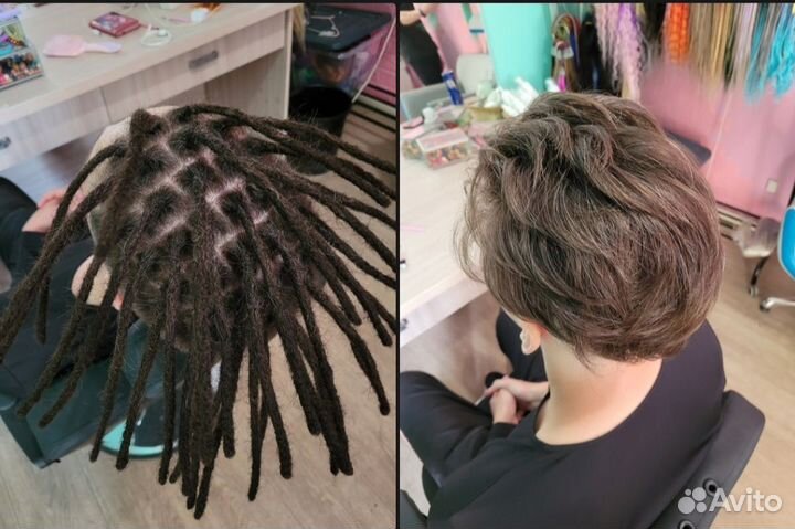 Натуральные дреды заплетение расплетение коррекция