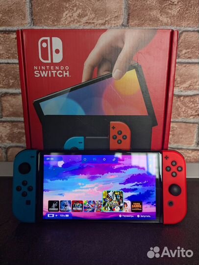 Прошитый Nintendo Switch Oled 512 GB