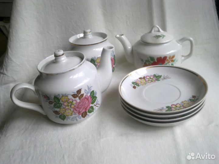 Сахарница, заварной чайник - СССР