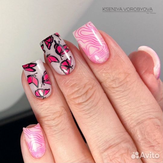 Маникюр, покрытие гель лаком, наращивание ногтей