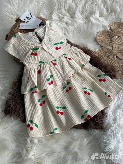 Платье сарафан zara для девочки 98-128