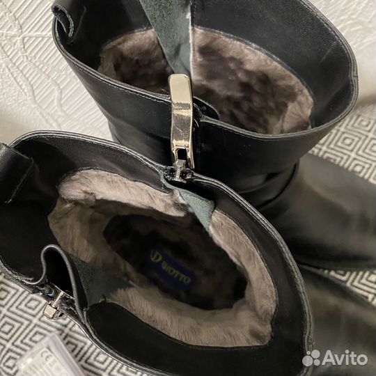 Сапоги зимние натуральная кожа 38