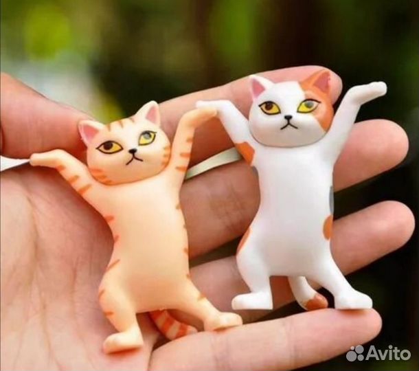 Танцующие кошки разные, держатель для наушников