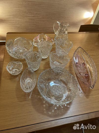 Вазы хрустальные