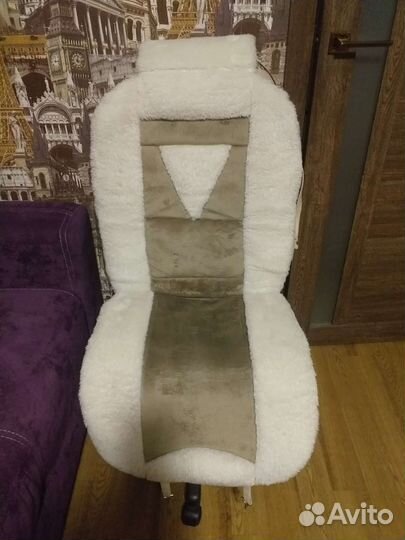 Накидка на сиденье меховая