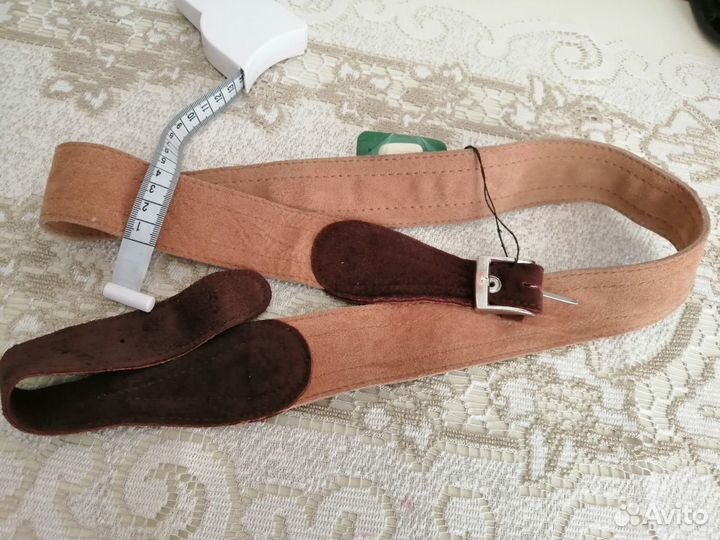 Новый женский пояс из натуральной замши