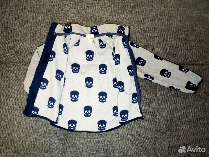 Флисовая кофта 98-104 H&M