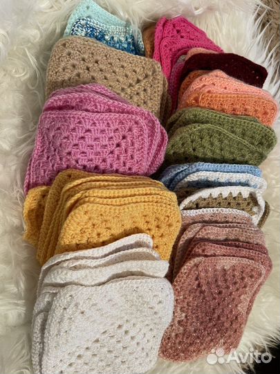 Бабушкин квадрат для рукоделия, салфетки