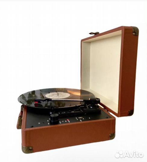 Виниловый проигрыватель, ретро чемоданчик