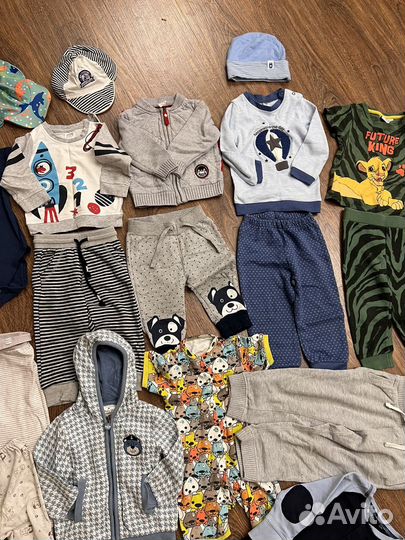 Вещи пакетом на мальчика 74 80 86