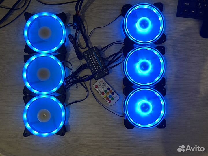 Кулер для корпуса пк argb с пультом