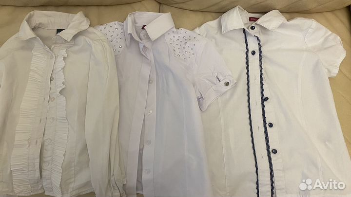 Блузка школьная 122,128