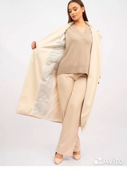 Пальто зимнее гусиная лапка