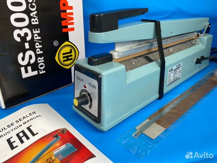 Запайщик пакетов FS-300B c датером и широким швом