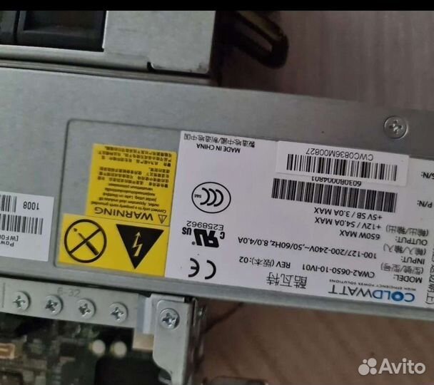 Блок питания серверный Coldwatt CWA2-0650-10-IV01