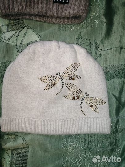 Цена за все Шапка для девочки зимняя 7-14 лет