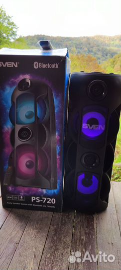 Большая блютуз колонка Sven 720/80w