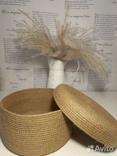 Корзинка из джута