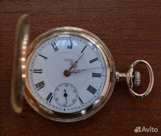 Карманные золотые часы 56 пр С двойной крышкой