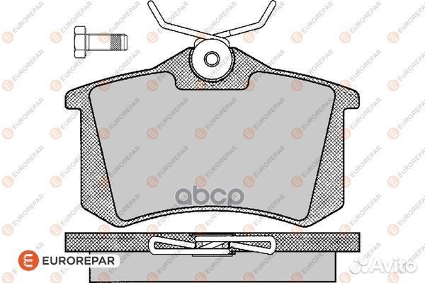 Колодки тормозные дисковые зад 1617249980 E