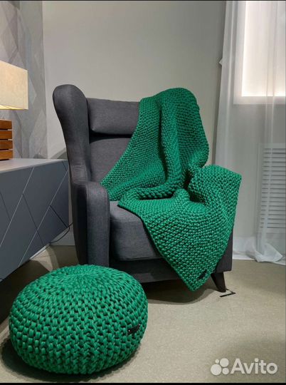 Плед вязаный