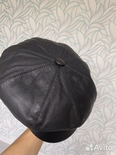 Берет/кепка натуральная кожа