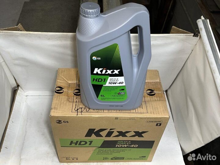 Kixx HD1 10W40 CI-4 SL E7 6л (3шт)