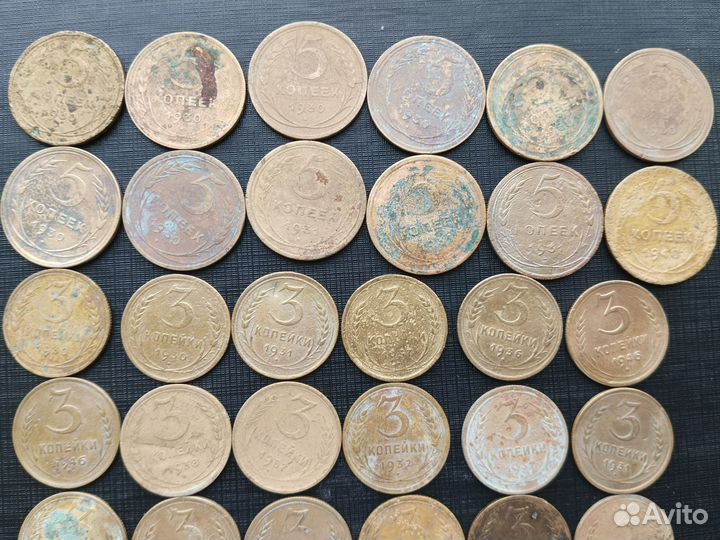 40 монет раннего СССР до 1957 года