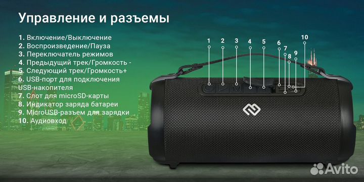 Портативная колонка новая