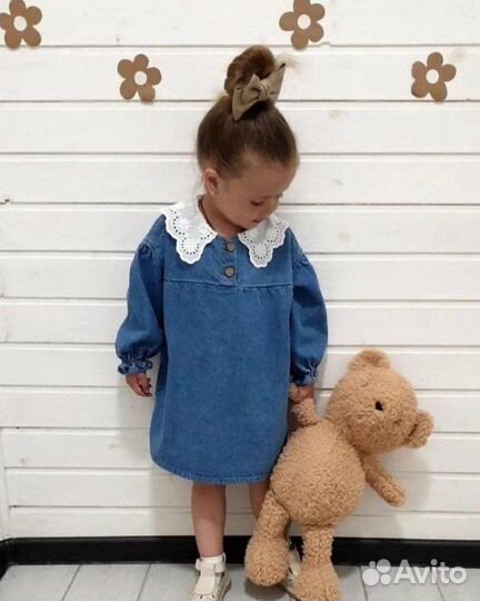 Джинсовые платье zara