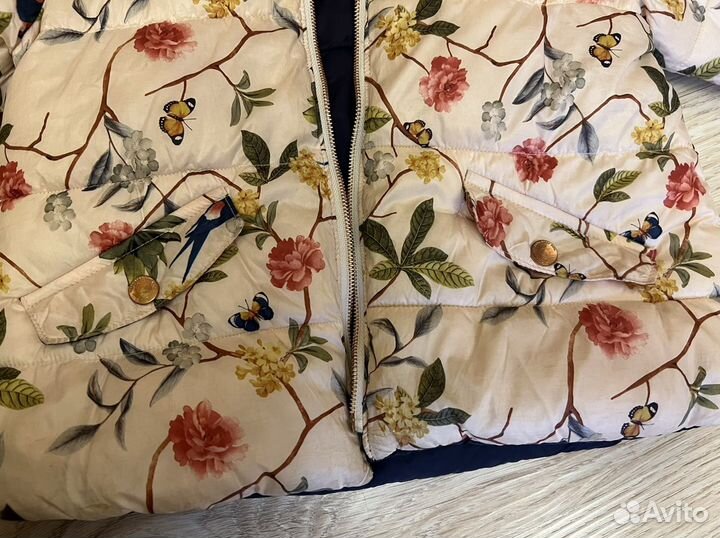 Куртка zara двухсторонняя демисезонная 92