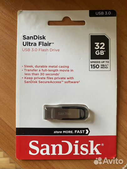 USB флешка 32 gb usb 3.0 Sandisk новая