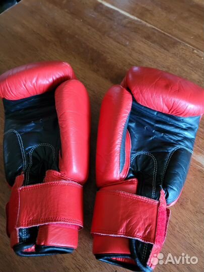 Боксерские перчатки AML sport 12 oz кожаные