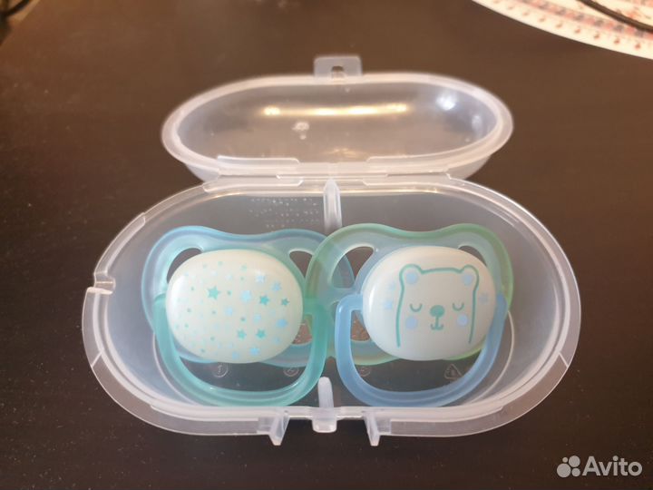 Пустышки-соски Philips Avent ultra air night 0-6м