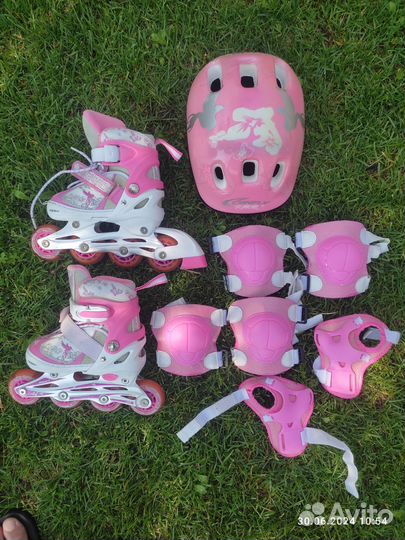Роликовые коньки детские раздвижные