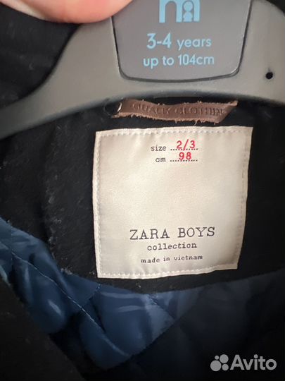 Пальто детское zara