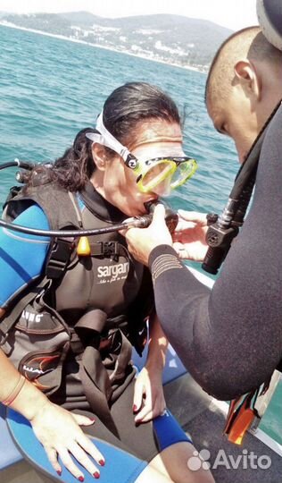 Дайвинг с катера и с берега в Адлере