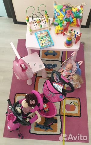 Набор детской мебели, велосипед Smart trike 3x1