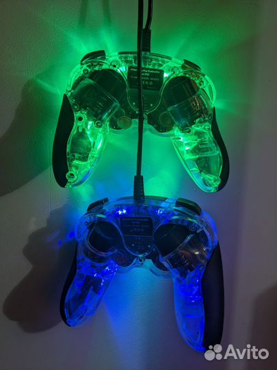 Геймпады для пк и PS3 (PS4) с подсветкой