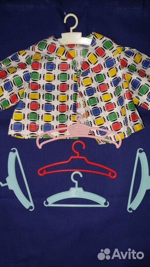 Вешалки винтажные для кукол 6 штук