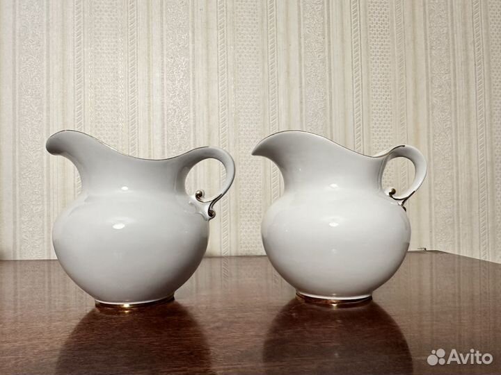 Молочник белый фарфоровый