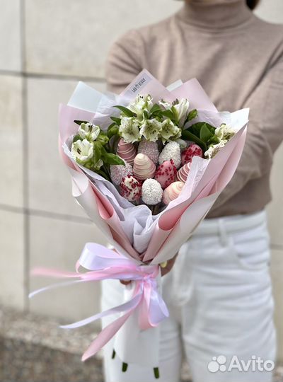 Букет из клубники в шоколаде