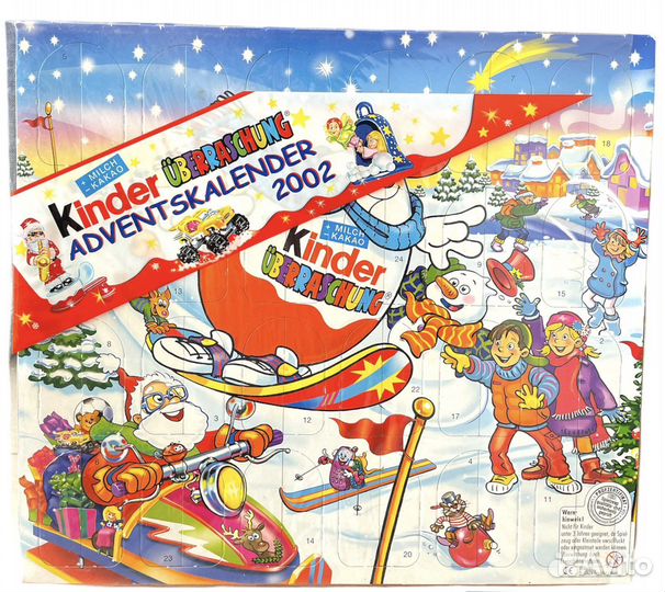 Kinder Advenskalendar 2002 год (целый набор)